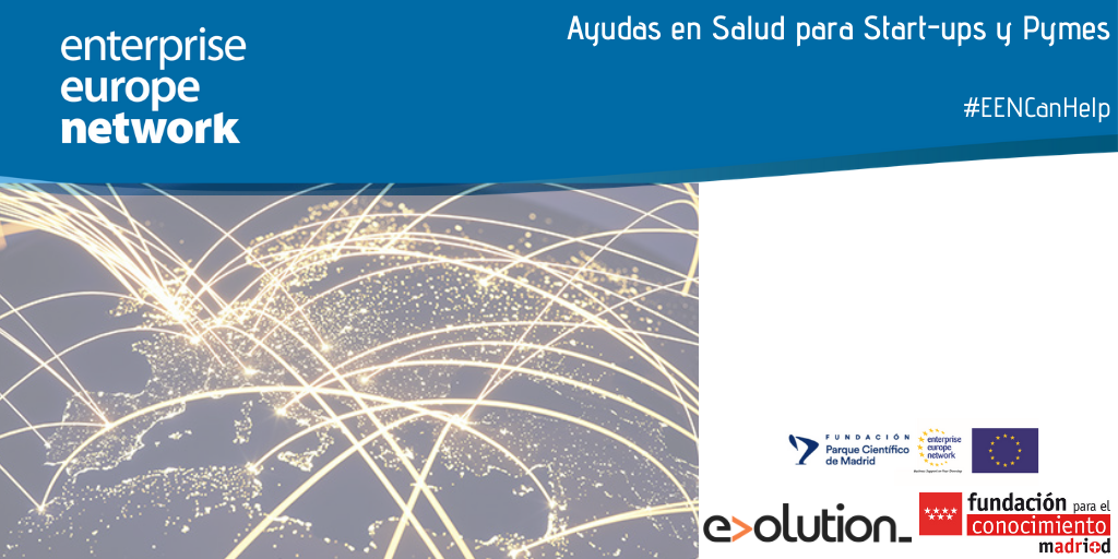 Cartel de la sesión Ayudas en salud para start-ups y pymes