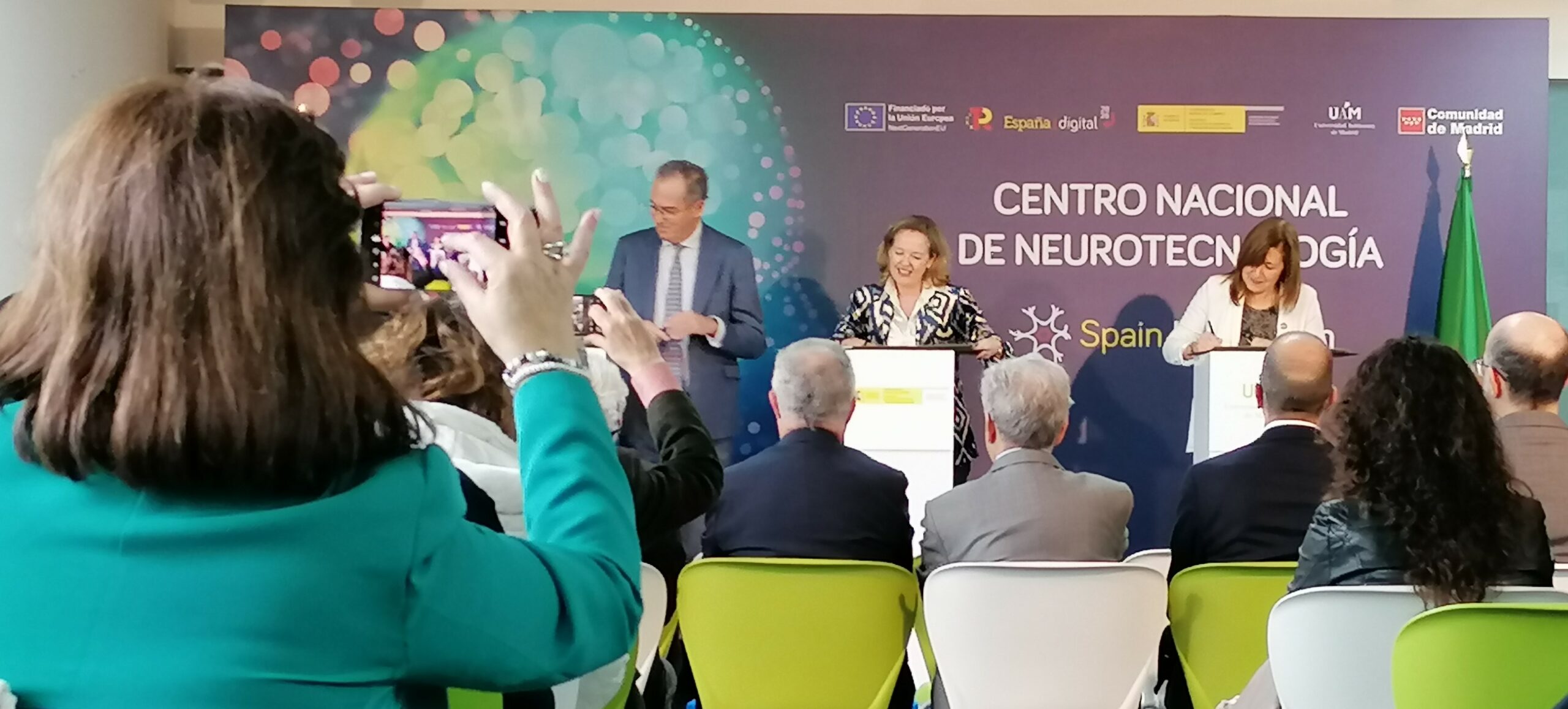 Firma del consorcio de Spain NeuroTech, Centro Nacional de Neurotecnología.