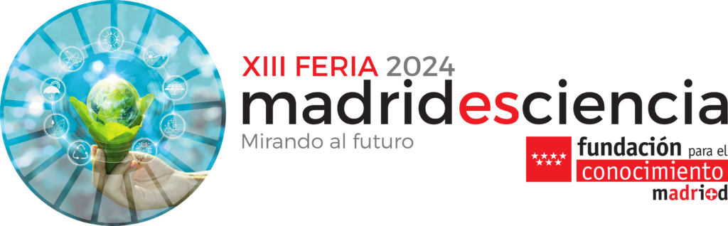Cartel de la XIII Feria Madrid es Ciencia 2024.