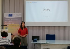 Presentación de Human Rise durante el Demo Day de APTEnisa Start 2024.