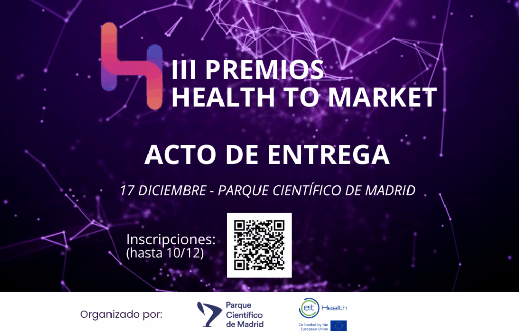 Cartel del acto de entrega de los III Premios Health to Market