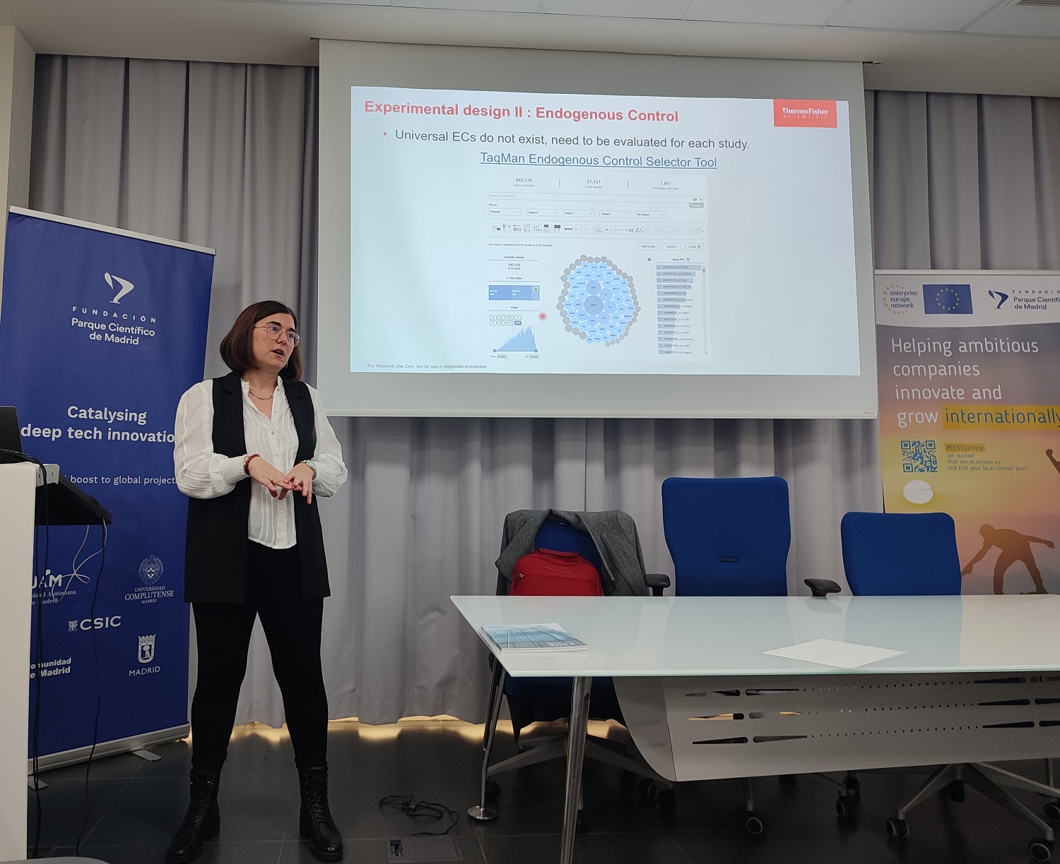 Foto de un momento de la jornada de ThermoFisher de inmersión en miRNA