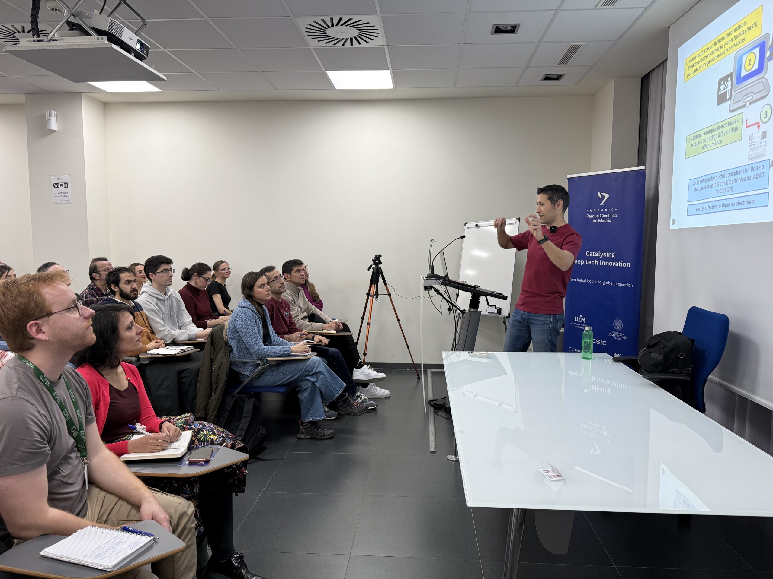 Taller Infografía Científica en el Parque Científico de Madrid.
