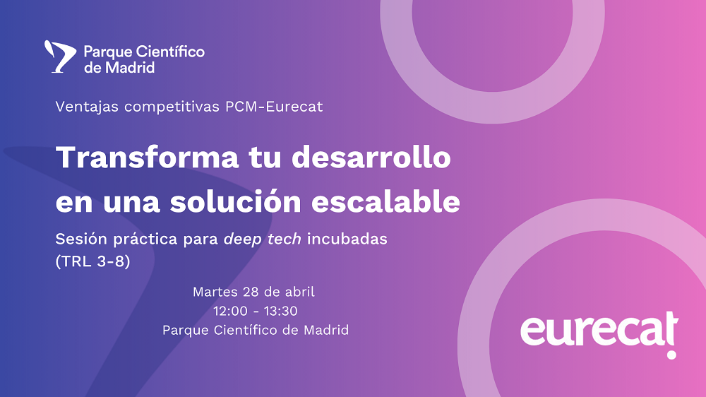 Cartel de la jornada Ventajas Eurecat PCM