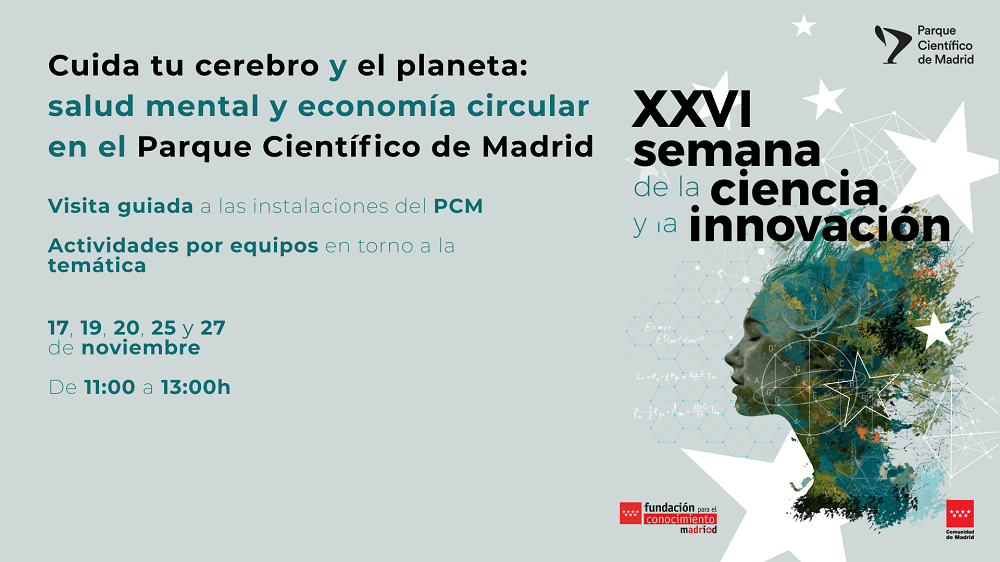 Cartel de la XXVI Semana de la Ciencia e Innovación 2026 en el Parque Científico de Madrid