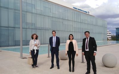De izquierda a derecha: Ana Isabel Cremades Rodríguez, Dir.ª Gral. de Investigación e Innovación Tecnológica de la Comunidad de Madrid, Mariano Fernández, Dir. Financiero y de Organización de la FPCM, Pilar Gil Ibáñez, Dir.ª Gral. de la FPCM y Fidel Rodríguez Batalla, Viceconsejero de Universidades, Ciencia e Innovación de la Comunidad de Madrid.